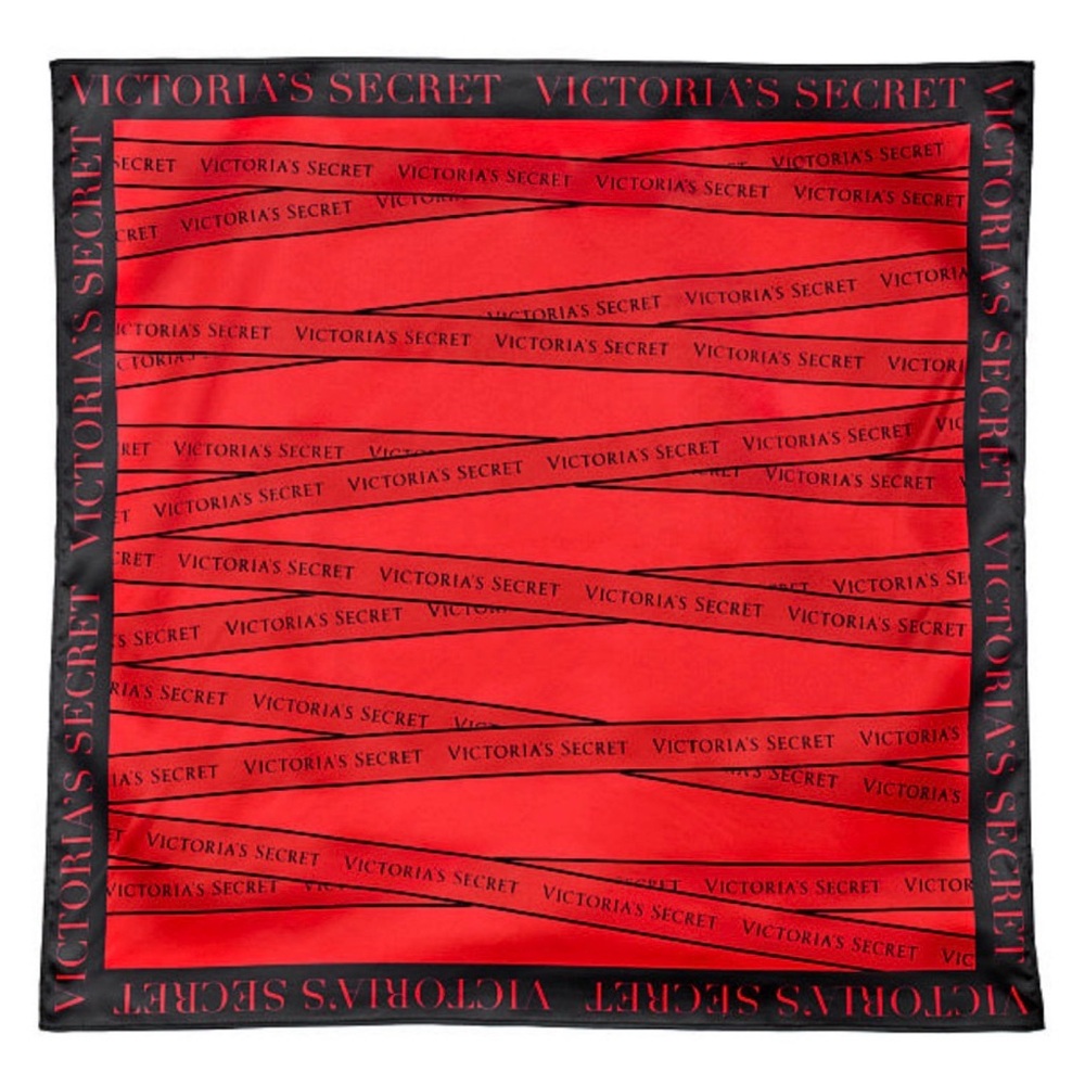 Victoria's Secret Red and Black Scarf